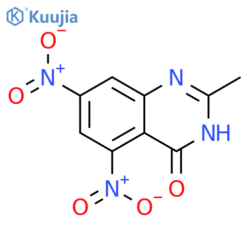 2-Methyl-5,7-dinitro-3H-quinazolin-4-one structure