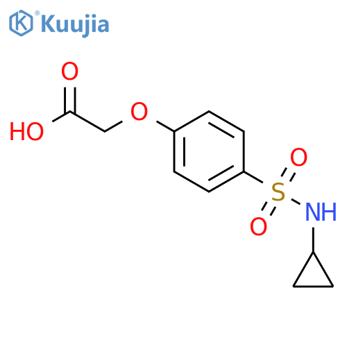 {4-(Cyclopropylamino)sulfonylphenoxy}acetic Acid structure