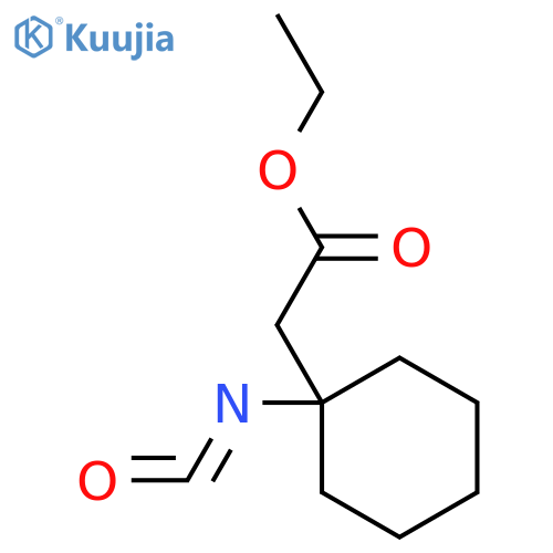 Ethyl (1-isocyanatocyclohexyl)acetate structure