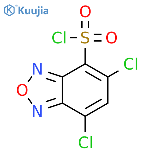5,7-Dichloro-2,1,3-benzoxadiazole-4-sulfonyl chloride structure