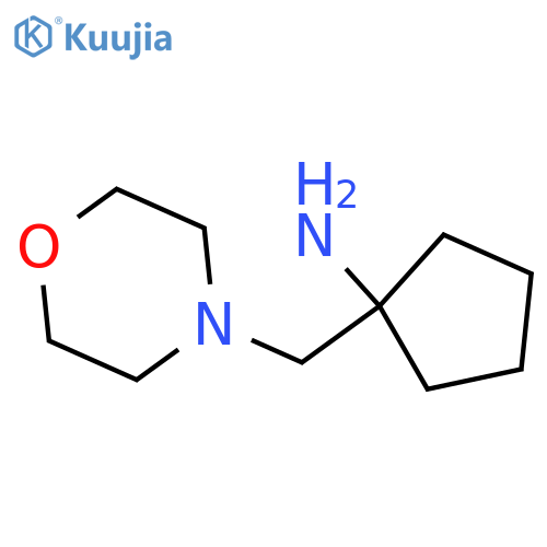 1-(morpholin-4-ylmethyl)cyclopentanamine structure