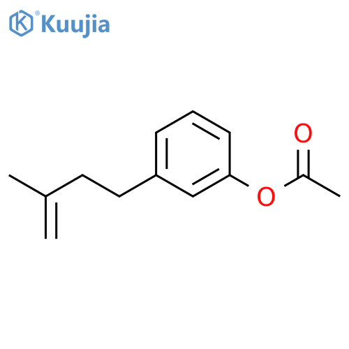 [3-(3-methylbut-3-enyl)phenyl] acetate structure