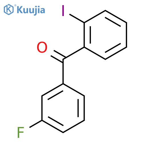 (3-fluorophenyl)-(2-iodophenyl)methanone structure