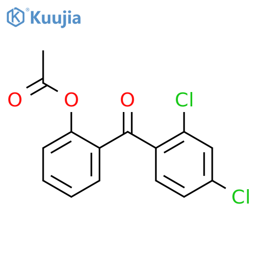 2-Acetoxy-2',4'-dichlorobenzophenone structure