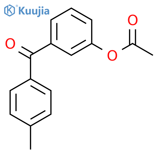 [3-(4-methylbenzoyl)phenyl] acetate structure