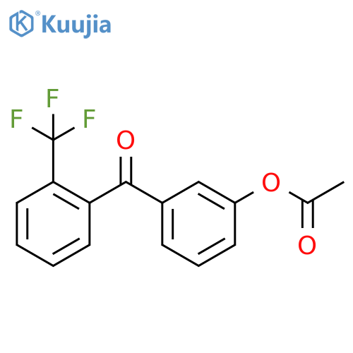 [3-[2-(trifluoromethyl)benzoyl]phenyl] Acetate structure