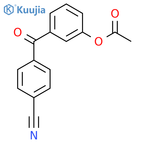3-Acetoxy-4'-cyanobenzophenone structure