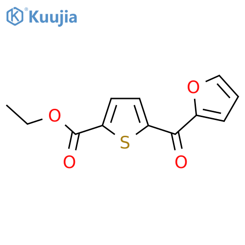 Ethyl 5-(2-furanoyl)-2-thiophene carboxylate structure