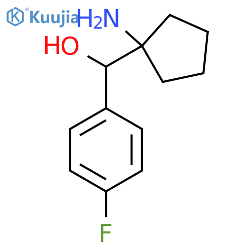 (1-Aminocyclopentyl)(4-fluorophenyl)methanol structure