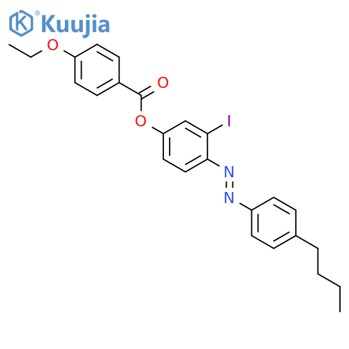 Benzoic acid, 4-ethoxy-, 4-[(4-butylphenyl)azo]-3-iodophenyl ester structure