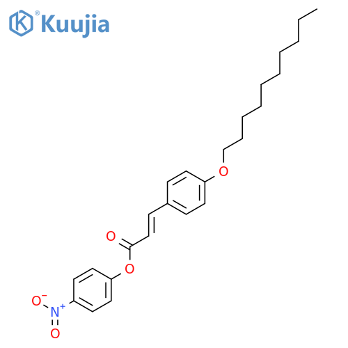 2-Propenoic acid, 3-[4-(decyloxy)phenyl]-, 4-nitrophenyl ester, (E)- structure