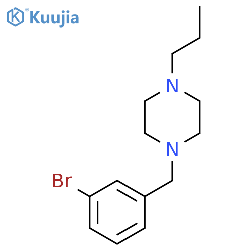 1-(3-bromophenyl)methyl-4-propylpiperazine structure