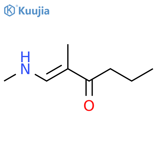 1-Hexen-3-one, 2-methyl-1-(methylamino)-, (E)- structure