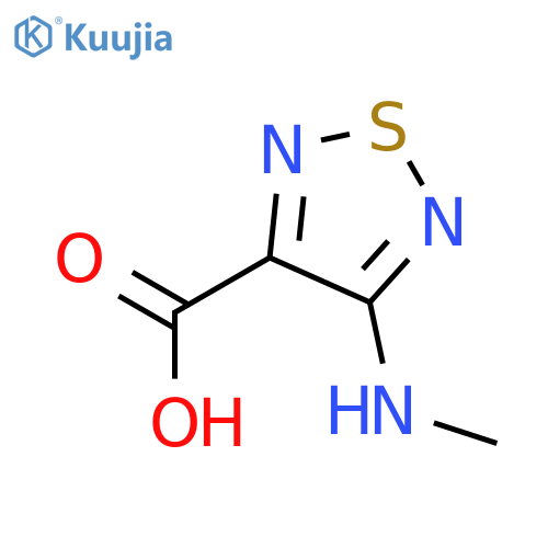 4-Methylamino-[1,2,5]thiadiazole-3-carboxylic acid structure