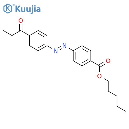 Benzoic acid, 4-[[4-(1-oxopropyl)phenyl]azo]-, pentyl ester structure