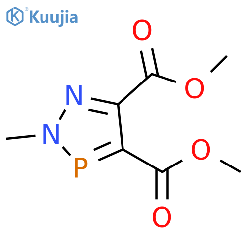 2H-1,2,3-Diazaphosphole-4,5-dicarboxylic acid, 2-methyl-, 4,5-dimethyl ester structure