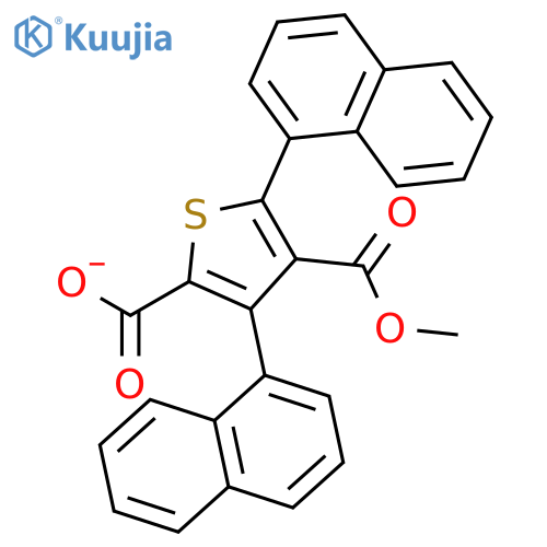 2,4-THIOPHENEDICARBOXYLIC ACID, 3,5-DI-1-NAPHTHALENYL-, 4-METHYL ESTER structure