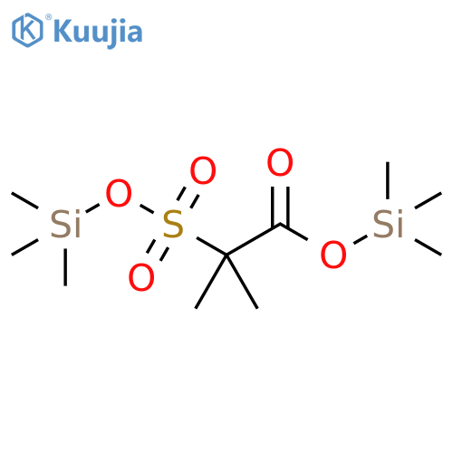 Propanoic acid, 2-methyl-2-[[(trimethylsilyl)oxy]sulfonyl]-, trimethylsilyl ester structure