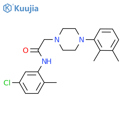 N-(5-chloro-2-methylphenyl)-2-4-(2,3-dimethylphenyl)piperazin-1-ylacetamide structure
