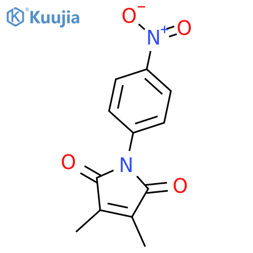 1H-Pyrrole-2,5-dione, 3,4-dimethyl-1-(4-nitrophenyl)- structure