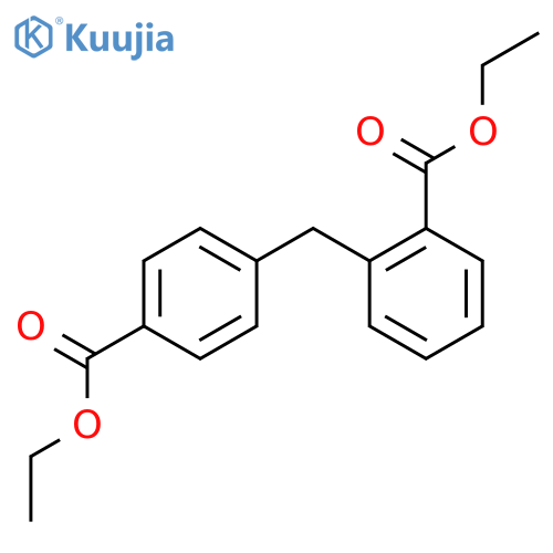 Benzoic acid, 2-[[4-(ethoxycarbonyl)phenyl]methyl]-, ethyl ester structure
