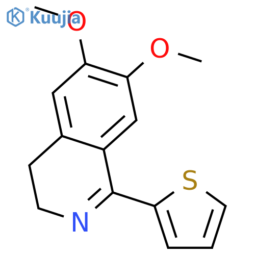 Isoquinoline, 3,4-dihydro-6,7-dimethoxy-1-(thienyl)- structure