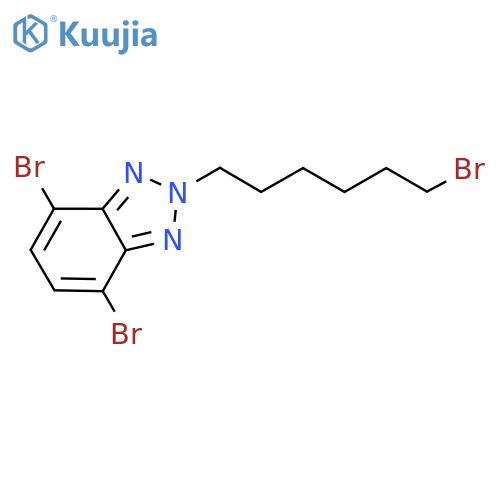 4,7-Dibromo-2-(6-bromohexyl)-2H-benzo[d][1,2,3]triazole structure