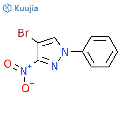 4-bromo-3-nitro-1-phenyl-1H-pyrazole structure