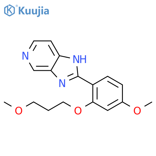1H-Imidazo[4,5-c]pyridine, 2-[4-methoxy-2-(3-methoxypropoxy)phenyl]- structure