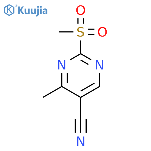 2-methanesulfonyl-4-methylpyrimidine-5-carbonitrile structure