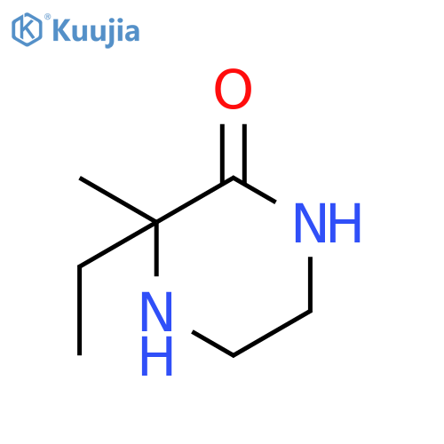 3-ethyl-3-methyl-2-piperazinone structure