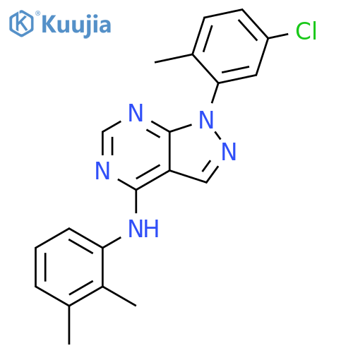 1-(5-chloro-2-methylphenyl)-N-(2,3-dimethylphenyl)-1H-pyrazolo3,4-dpyrimidin-4-amine structure