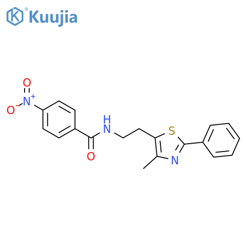 N-2-(4-methyl-2-phenyl-1,3-thiazol-5-yl)ethyl-4-nitrobenzamide structure