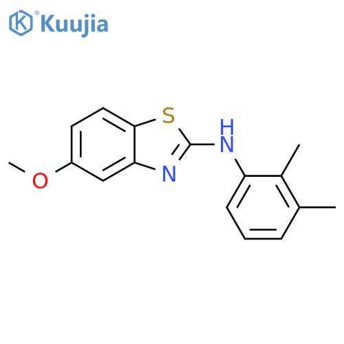 N-(2,3-dimethylphenyl)-5-methoxy-1,3-benzothiazol-2-amine structure
