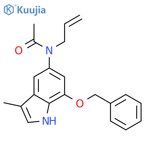 Acetamide, N-[3-methyl-7-(phenylmethoxy)-1H-indol-5-yl]-N-2-propenyl- structure