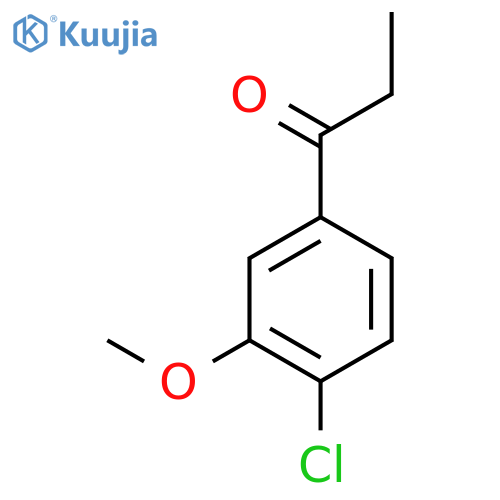 1-Propanone, 1-(4-chloro-3-methoxyphenyl)- structure