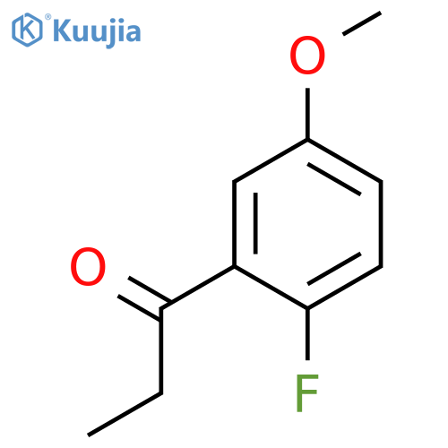 1-Propanone, 1-(2-fluoro-5-methoxyphenyl)- structure