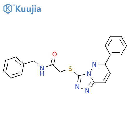 N-benzyl-2-({6-phenyl-1,2,4triazolo4,3-bpyridazin-3-yl}sulfanyl)acetamide structure