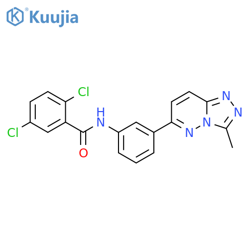 2,5-dichloro-N-(3-{3-methyl-1,2,4triazolo4,3-bpyridazin-6-yl}phenyl)benzamide structure