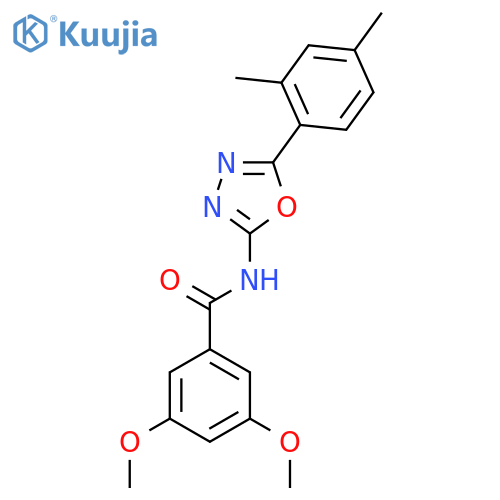 N-5-(2,4-dimethylphenyl)-1,3,4-oxadiazol-2-yl-3,5-dimethoxybenzamide structure