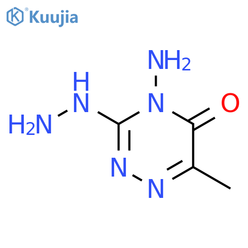 4-Amino-3-hydrazino-6-methyl-4H-1,2,4triazin-5-one structure
