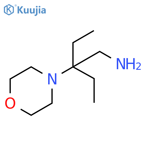 4-[3-(aminomethyl)pentan-3-yl]morpholine structure