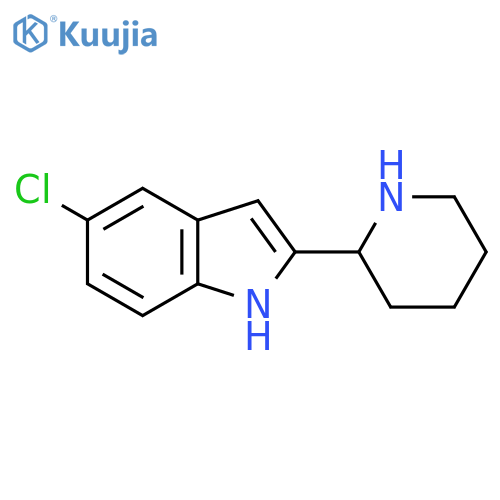 5-chloro-2-(piperidin-2-yl)-1H-indole structure