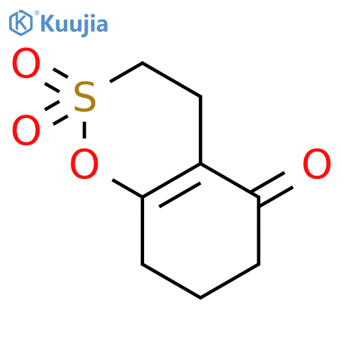 1,2-Benzoxathiin-5(6H)-one, 3,4,7,8-tetrahydro-, 2,2-dioxide structure