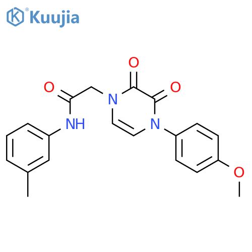 2-4-(4-methoxyphenyl)-2,3-dioxo-1,2,3,4-tetrahydropyrazin-1-yl-N-(3-methylphenyl)acetamide structure