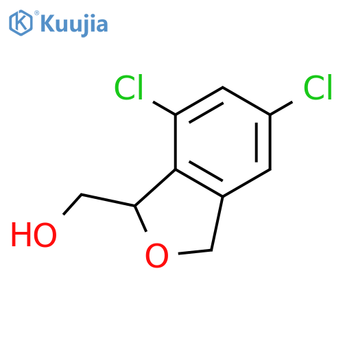 2-Benzofuranmethanol, 5,7-dichloro-2,3-dihydro- structure