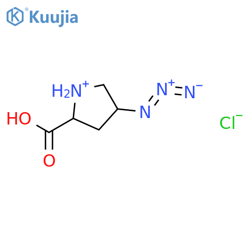 (2s,4s)-4-azido-2-carboxypyrrolidinium Chloride structure
