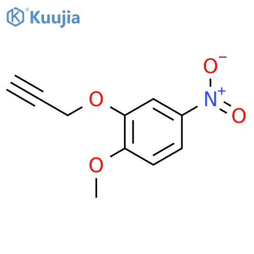 Benzene, 1-methoxy-4-nitro-2-(2-propynyloxy)- structure