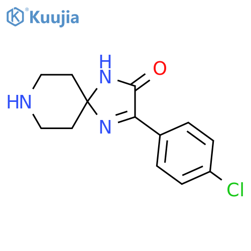 3-(4-chlorophenyl)-1,4,8-triazaspiro[4.5]dec-3-en-2-one structure