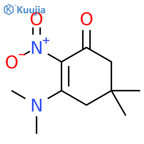 2-Cyclohexen-1-one, 3-(dimethylamino)-5,5-dimethyl-2-nitro- structure
